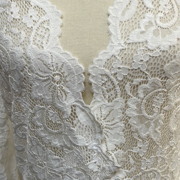 New‎ without tags lacy bodysuit size XL white - Picture 5 of 13